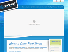 Tablet Screenshot of connecttravelservices.com